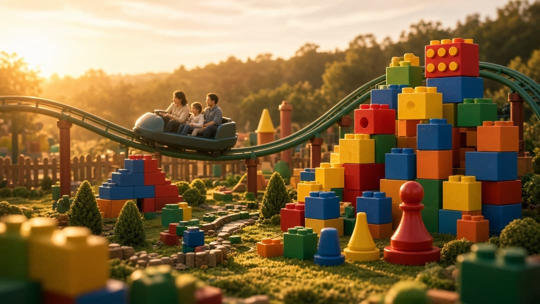 Colorful oversized toy-themed land representing Toy Story Land at Hollywood Studios
