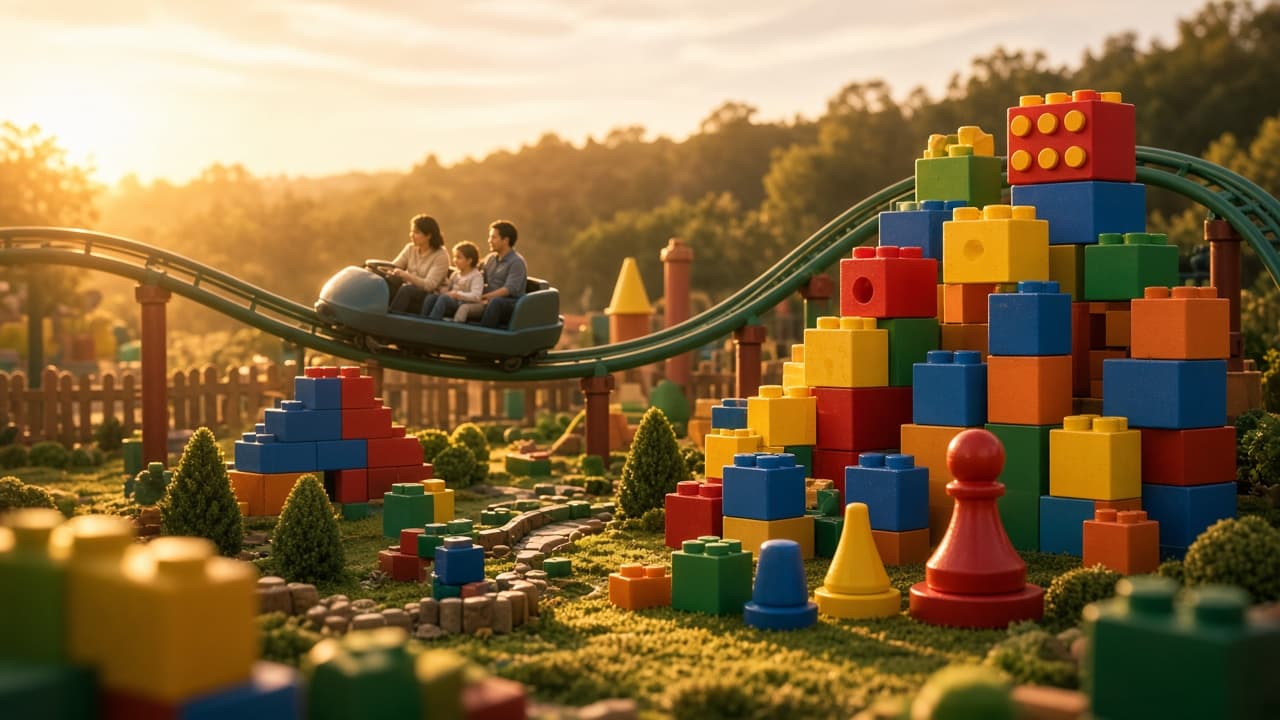 Colorful oversized toy-themed land representing Toy Story Land at Hollywood Studios